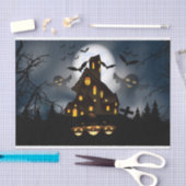 Halloween Big Moon Spuk House Seidenpapier (Handwerk)