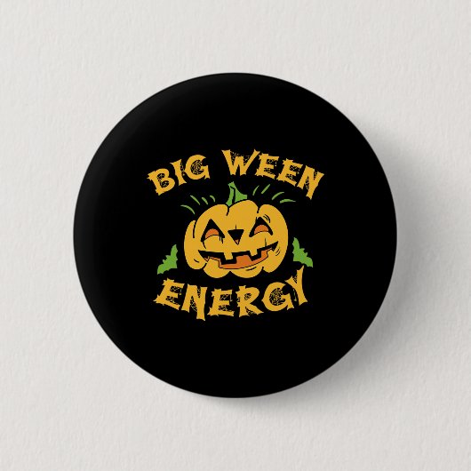 Halloween Big Ween Kostüm Pumpkin Lover Oktober T Button (Vorderseite)