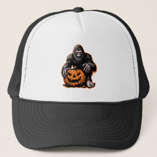 Halloween Bigfoot Pumpkin Scare Truckerkappe