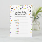 Halloween Bilderbuch Emoji Duschgame Programm (Stehend Vorderseite)