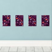 Halloween Bilderwand Sets (Holzboden)