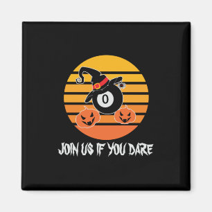 Halloween Billard Halloween Witch Hat Pumpkin Magnet