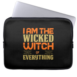 Halloween bin ich die Hexe von allem Laptopschutzhülle