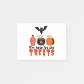 Halloween bin ich für die Leckereien hier Post-it Klebezettel (Vorderseite)