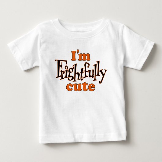Halloween bin ich furchtbar Niedlich Baby T-shirt (Vorderseite)