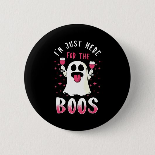 Halloween bin ich gerade hier für die Boos Button (Vorderseite)
