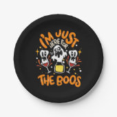 Halloween bin ich gerade hier für die Boos Pappteller (Vorderseite)