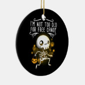 Halloween bin ich nicht zu alt keramik ornament (Rechts)