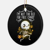 Halloween bin ich nicht zu alt keramik ornament (Links)