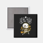 Halloween bin ich nicht zu alt magnet (Vorderseite/Rückseite)