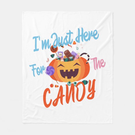 Halloween bin ich nur für die Boos Fleecedecke (Vorderseite)