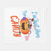 Halloween bin ich nur für die Boos Fleecedecke (Vorderseite (Horizontal))