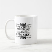 Halloween bin ich selber seltsam und ungewöhnlich kaffeetasse (Links)