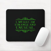 Halloween bin ich selber seltsam und ungewöhnlich  mousepad (Mit Mouse)