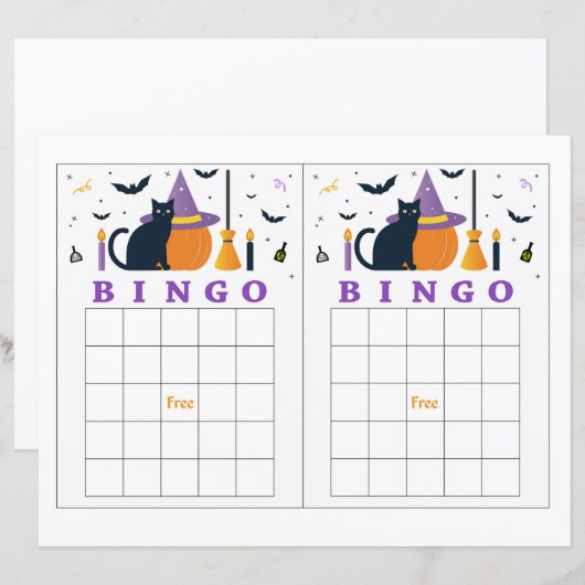 Halloween Bingo (Vorne/Hinten)