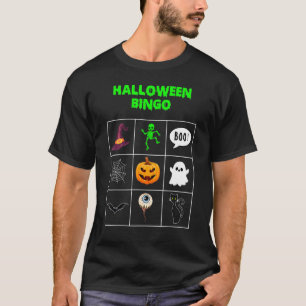Halloween-Bingo-Karte für Kinder - Süßes-oder-Saur T-Shirt