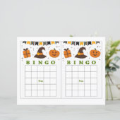 Halloween Bingo, Niedlich Pumpkin (Stehend Vorderseite)