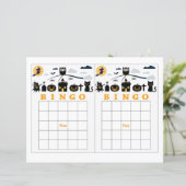 Halloween-Bingokarte (Stehend Vorderseite)