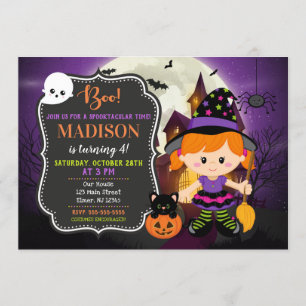 Halloween Birthday Einladung