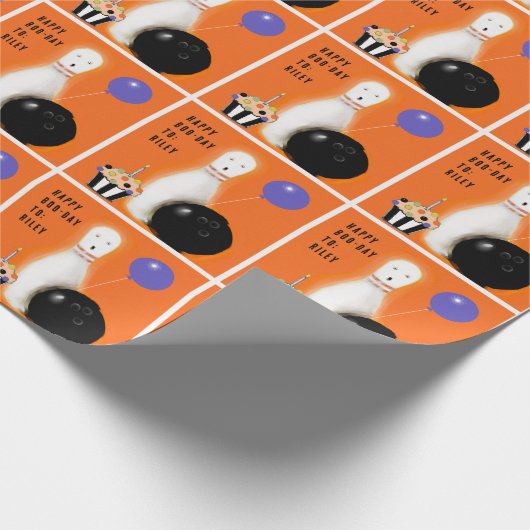 Halloween Birthday Gift Geschenkpapier (Ecke)