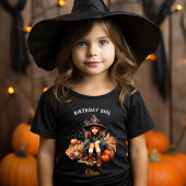 Halloween Birthday Girl Name Black T - Shirt