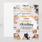 Halloween Birthday Invitation Einladung (Vorne/Hinten)