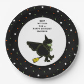 Halloween Birthday Pappteller (Vorderseite)
