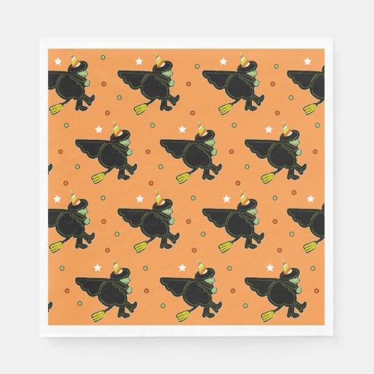 Halloween Birthday Party Serviette (Vorderseite)