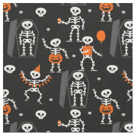 halloween birthday party skeleton coffin skull stoff