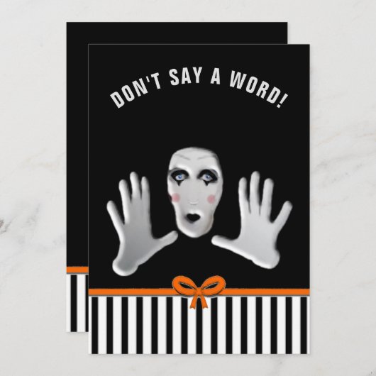 Halloween Birthday Surprise Party Einladung (Vorne/Hinten)