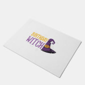 Halloween birthday witch hat funny halloween fußmatte (Schrägansicht)