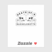 Halloween bis zum Tod tu uns Party Tod eines Bache Aufkleber (Blatt)