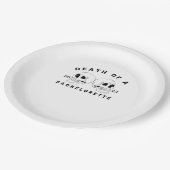 Halloween bis zum Tod tu uns Party Tod eines Bache Pappteller (Schrägansicht)