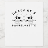 Halloween bis zum Tod tu uns Party Tod eines Bache Weinetikett (Einzelnes Label)