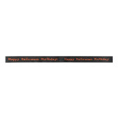 Halloween Black and Orange 1,5" Ribbon Satinband (Vorderseite)