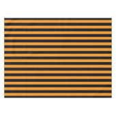 Halloween Black and Orange Wittling Stripes Gemust Tischdecke (Vorderseite (Horizontal))
