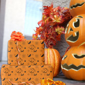 Halloween Black and Orange Wrapping Paper Geschenkpapier