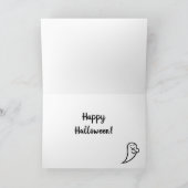 Halloween Black and Tan Smooth Hair Dackel Karte (Innenseite)