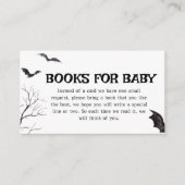Halloween Black and White Bats Books for Baby Begleitkarte (Vorderseite)