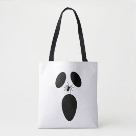 Halloween Black and White Beängstigend Ghost Face Tasche