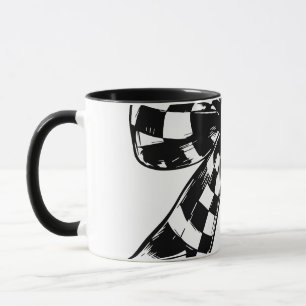 Halloween Black and White Buchsen Coquette Tasse