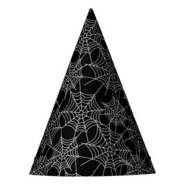 Halloween Black and White Cobweb Party Hat Partyhütchen