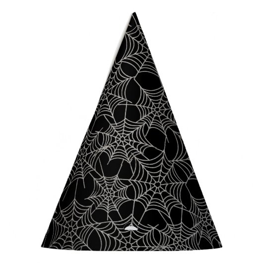 Halloween Black and White Cobweb Party Hat Partyhütchen (Links)
