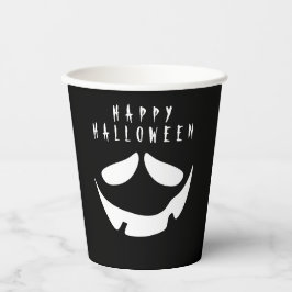 Halloween Black and White Kürbislaterne Pumpkin Pappbecher