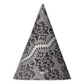 Halloween Black and White Skull Lace Party Hat Partyhütchen (Links)