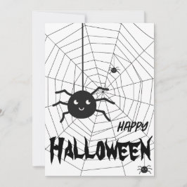 Halloween Black and White Spirit Webcard Einladung
