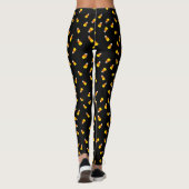 Hallowe'en black background candy corn leggings (Rückseite)