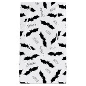 Halloween Black Bat Boo Spooky Muster Kleine Geschenktüte (Vorderseite)