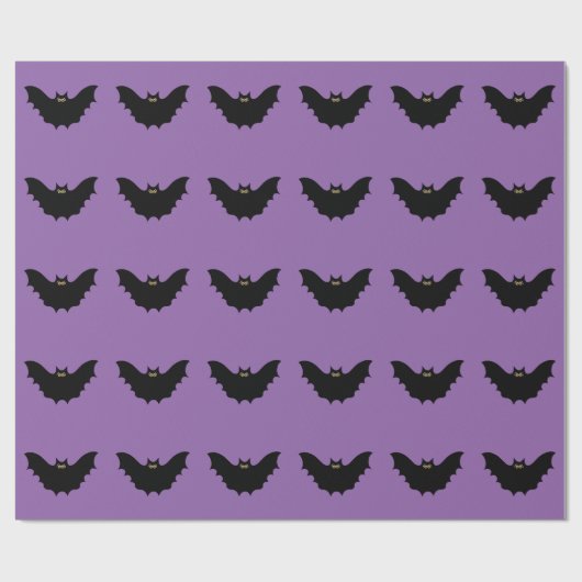 Halloween Black Bat Geschenkpapier (Flach)