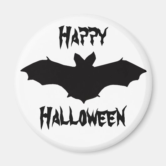 Halloween Black Bat Magnet (Vorne)